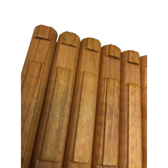 Flat Lincoln Logs Building Construction Toys  2 Notch Oak Colored Wood u - Picture 4 of 4